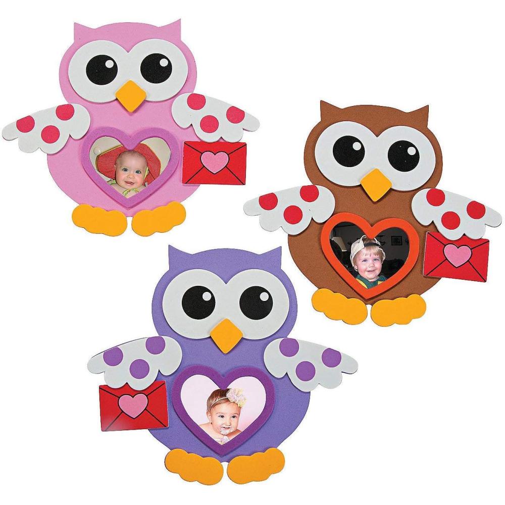 image:imageValentine Owl Foam Picture Frame Makes 12 Valentines Day Crafts for Kids and Fun Home Activities