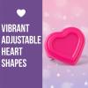1″ x 1″ Bulk 144 Pc. Valentine’s Day Heart-Shaped Plastic Rings