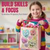 Color Your Own Valentine Craft Tote Bags – Crafts for Kids and Fun Home Activities