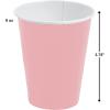 Fun Express – Light Pink 9 Oz Paper Cup (24pc) – Party Supplies – Solid Tableware – Solid Cups – 24 Pieces