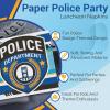 Fun Express – Police Party Lunch Napkins for Birthday – Party Supplies – Print Tableware – Print Napkins – Birthday – 16 Pieces