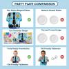 Fun Express – Police Party Shaped Dinner Plates for Birthday – Party Supplies – Print Tableware – Print Plates & Bowls – Birthday – 8 Pieces