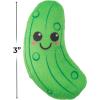 Fun Express 3″ Mini Green Smiling Stuffed Pickle Characters – 12 Pieces