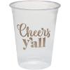 Fun Express Cheers Y’all Plastic Cups – Party Supplies – 50 Pieces