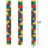 Fun Express Color Brick Party Slap Bracelet (set of 12) Party Supplies and Favors(9 1/2″ x 1″)