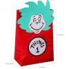 Fun Express Dr. Seuss Thing 1 & Thing 2 Treat Bags – 4″ x 2-1/4″ x 6″ – 12 Pieces