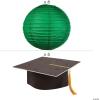 Fun Express Green Hanging Paper Lantern with Graduation Cap Decorating Kit – 12 Piece