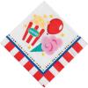 Fun Express – Carnival Beverage Napkins for Birthday – Party Supplies – Print Tableware – Print Napkins – Birthday – 16 Pieces