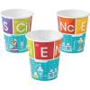 Fun Express – Science Party 9 Oz Cup (8pc) for Birthday – Party Supplies – Print Tableware – Print Cups – Birthday – 8 Pieces