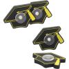 Fun Express 2 1/2″ x 2″ Black & Gold Graduation Cap Plastic Fidget Spinners – 12 Pc.