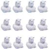 Fun Express 2″ White & Pastel Yeti Rubber Ducks with Horns – 12 Pieces