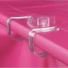Fun Express Clear Plastic Tablecloth Clips for Party & Event Supplies Bulk 72 Pack, Wedding Reception or Graduation