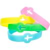 Fun Express Cutout Cross Glow-in-the-Dark Faith Rubber Bracelets Power Bracelets, Party Favors – VBS Vacation Bible School Supplies/Decor 12 pieces