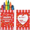 Fun Express Heart-Shaped Valentine Crayons 24 Count – Non-Toxic Multicolor Wax Crayons for Kids Classroom Valentines | Party Favors for Toddler Art & Crafts | Perfect for 2-3 Year Olds Drawing