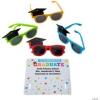 Fun Express Personalized Kids Graduation Sunglasses with Card Assortments May Vary