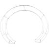 Metal Circle Arch Frame (10 feet x 8 feet) Wedding and Prom Party Decor
