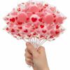 Valentine Red & Pink Heart Printed Lollipops – (Pack of 57) – Ideal for Valentine’s Day Parties, Party Favors, Classroom Treats & Gift Bags
