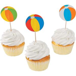 Beach Ball Picks – Party Supplies – 25 Pieces