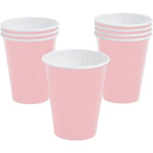 Fun Express – Light Pink 9 Oz Paper Cup (24pc) – Party Supplies – Solid Tableware – Solid Cups – 24 Pieces