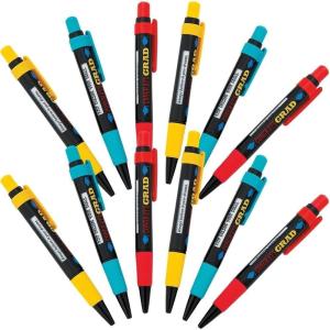 Fun Express Grad Message Pen – Set of 12 – Graduation Stationery Party Supplies