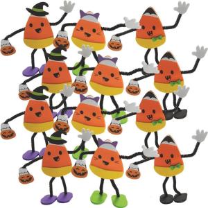 Fun Express Halloween Candy Corn Characters in Costume Craft Kit – Craft Kits – 12 Pieces