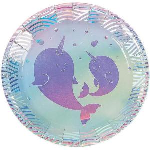 NARWHAL PARTY DESSERT PLATE – Party Supplies – 8 Pieces