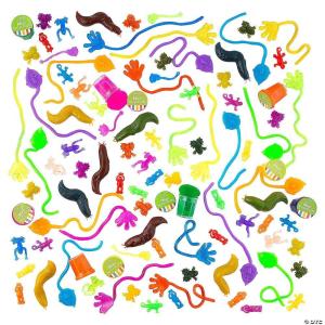 Sticky Toy Bulk Assortment – 100 Pieces – Perfect for Easter, Classroom Rewards and Halloween