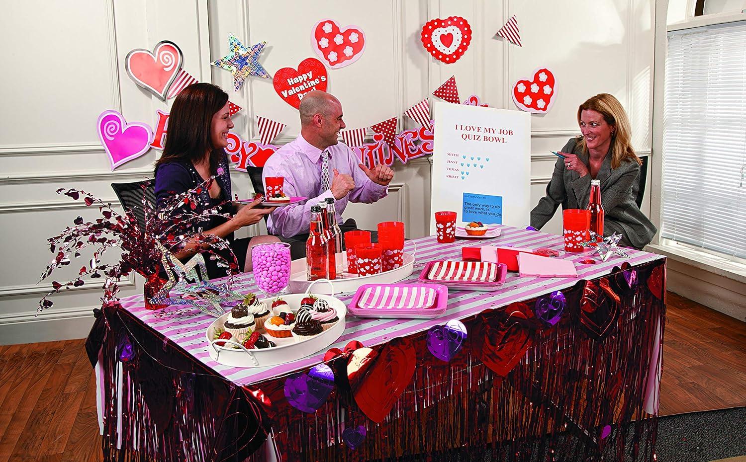image:imageFun Express Plastic Valentine Heart Tumblers 1 Dozen Valentines Day Party Supplies Favor Cups Red Plastic Cups