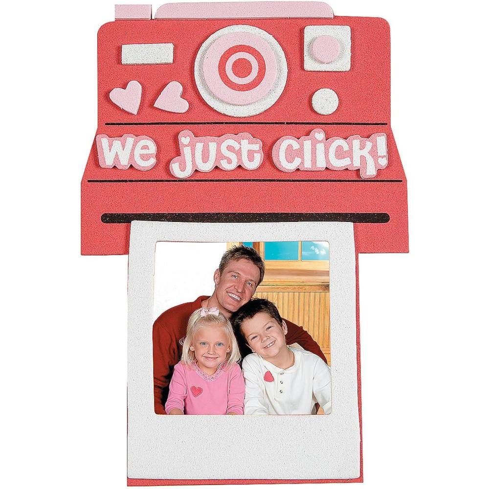 image:imageFun Express Valentine Instant Picture Frame Magnet Craft Kit  12 Sets  DIY Arts amp Crafts for Kids Perfect for Classroom Valentines Day Party Activities