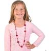 Fun Express – Heart Shape Beaded Necklace for Valentine’s Day – Jewelry – Mardi Gras Beads – 12 Pieces