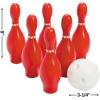 Fun Express Valentine Bowling Set for Kids – Includes 10 Pins and 2 Balls.- Valentine’s Day Games and Party Activities