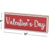 Valentine Tabletop Wooden Blocks Sign – 6 Pieces – Valentine’s Day Home Decor and desk decoration