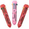 Fun Express 12 Piece Valentine Mini Shuddle Pen, 10 retractable ink colors