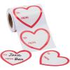 Fun Express 2 1/2″ Valentine’s Day Heart to/from Heart Sticker Roll – 100 Pieces