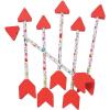 Fun Express Valentine Arrow Pencils With Erasers – Stationery – 24 Pieces