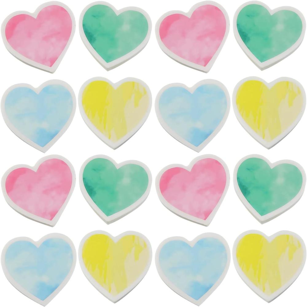 image:imageFun Express 1 12 Valentines Day Watercolor Heart Rubber Erasers 24 Pieces