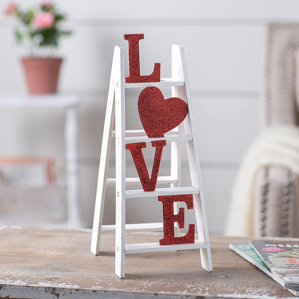 image:imageFun Express Valentine Ladder Tabletop Decoration  Home Decor  1 Piece
