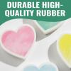 Fun Express 1 1/2″ Valentine’s Day Watercolor Heart Rubber Erasers – 24 Pieces