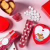 Fun Express Valentine Plastic Tube Favor Containers – BPA-Free, Perfect for Valentine’s Day Party Favors Sweet Treats and Gift Packaging – Ideal for Creative DIY Party Favors & Decorations – 12 Pieces