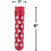 Fun Express Valentine Plastic Tube Favor Containers – BPA-Free, Perfect for Valentine’s Day Party Favors Sweet Treats and Gift Packaging – Ideal for Creative DIY Party Favors & Decorations – 12 Pieces