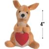 Fun Express Valentine’s Day Kangaroo Plush Stuffed Animal Set – Soft & Cuddly Heart Design – Perfect for Valentine’s Day Gifts Decor Parties & Celebrations – Ideal for Classroom or Event – 12 Pieces