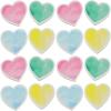 Fun Express 1 1/2″ Valentine’s Day Watercolor Heart Rubber Erasers – 24 Pieces