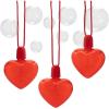 Fun Express 2 3/4″ Valentine’s Day Heart Shaped Bubble Bottle Necklaces – 12 Pieces