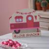 Fun Express Valentine Camper Tabletop Sign – Home Decor – 1 Piece