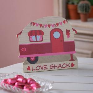 Fun Express Valentine Camper Tabletop Sign – Home Decor – 1 Piece