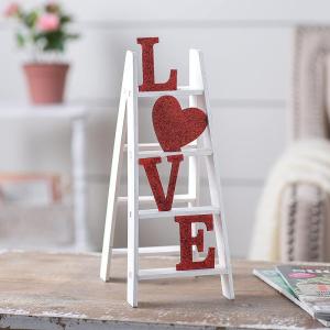 Fun Express Valentine Ladder Tabletop Decoration – Home Decor – 1 Piece
