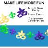 Fun Express Mardi Gras Mask and Fleur de Lis Garland
