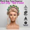 Fun Express Mardi Gras Tiara Princess Crown Assortment – Set of 12 – Costume Party Accessories