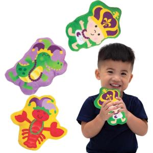 Fun Express Mardi GRAS Plush – Toys – 12 Pieces