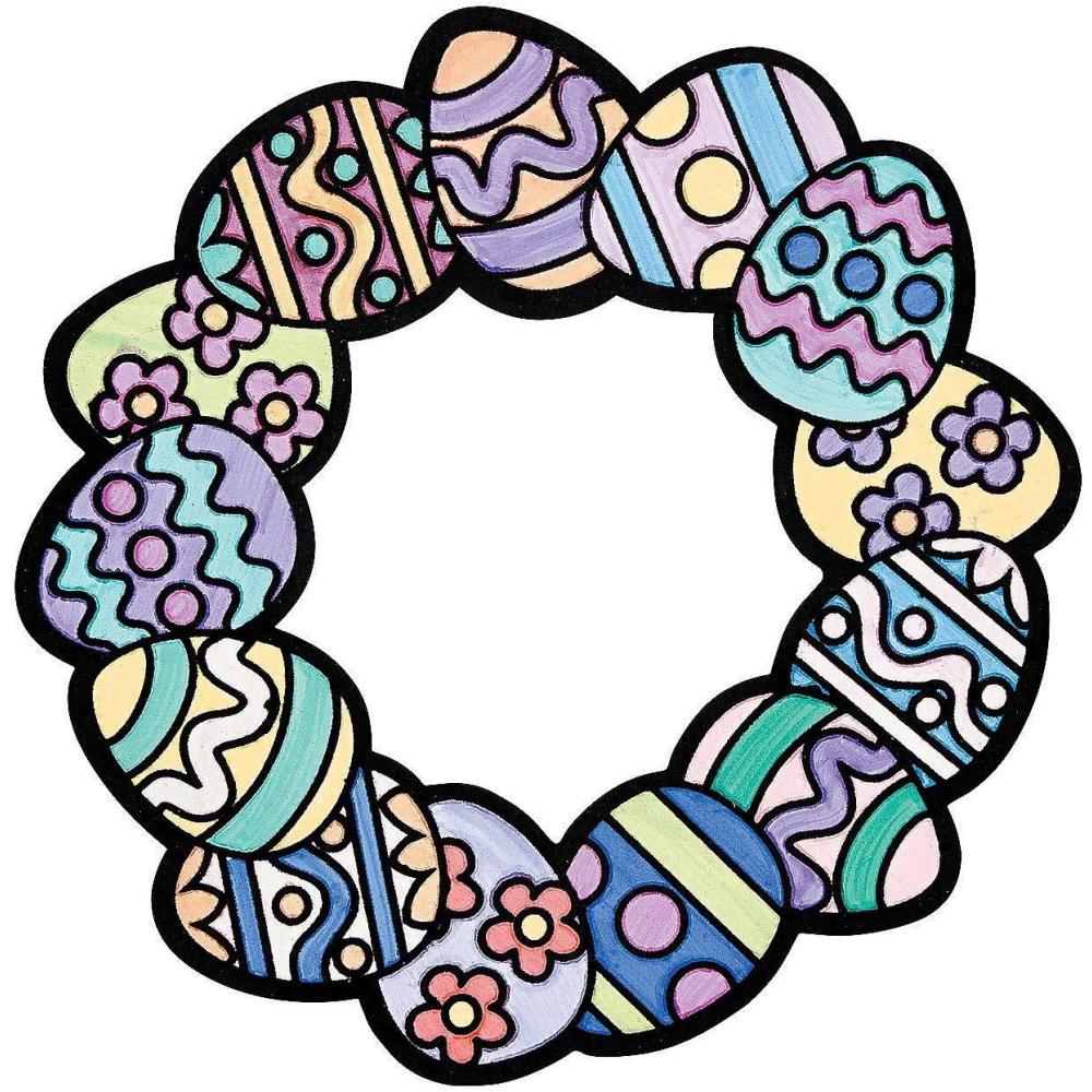 image:imageColor Your Own Fuzzy Easter Egg Wreath Makes 12 DIY Crafts for Kids